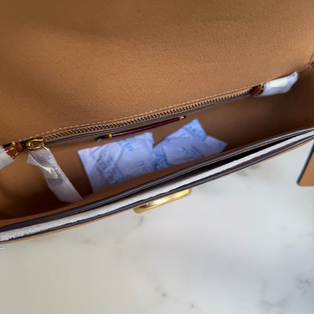 NWT Coach Pebbled Crossbody Bag In Honey Brown Leather CAO40 Nordstrom Exclusive - Picture 10 of 15